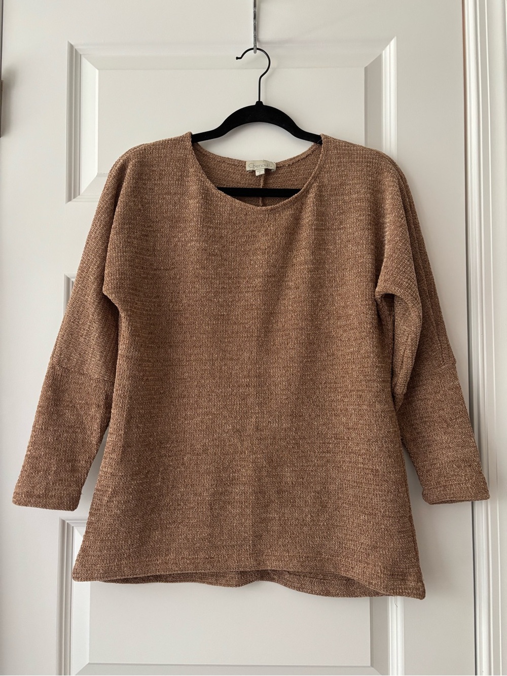 Chenault Relaxed Crewneck Sweater - Tan S